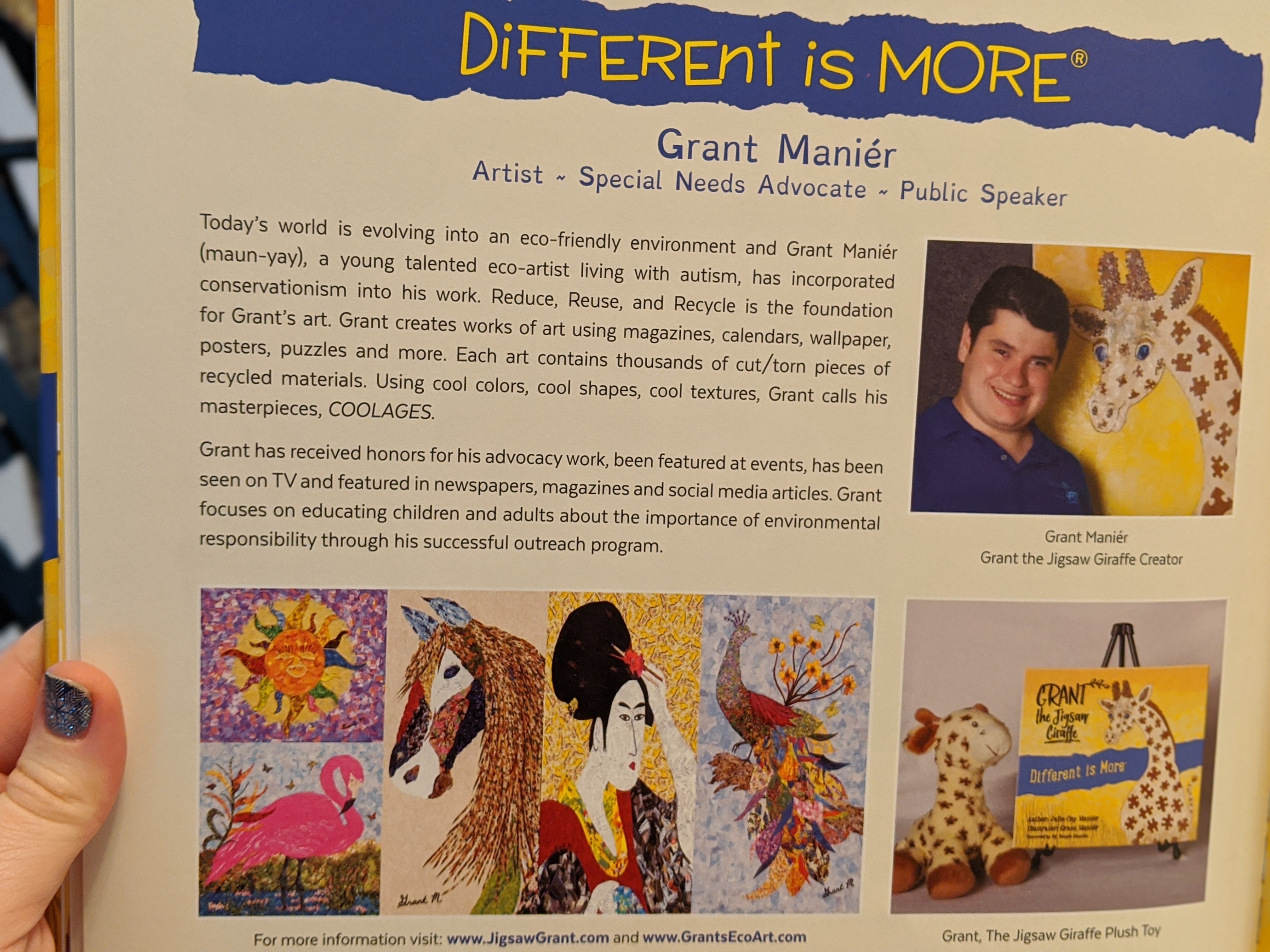 Jigsaw Giraffe illustrator Grant Maniér.