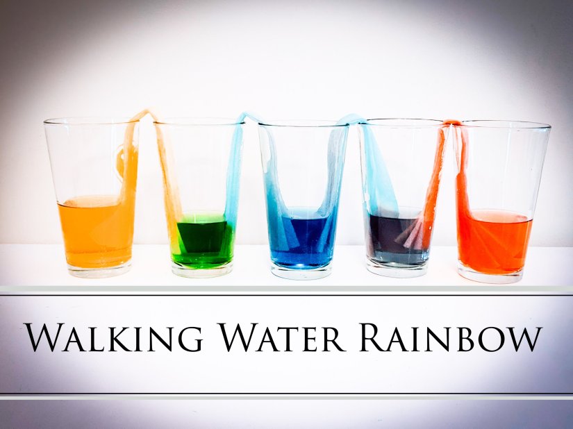 Walking Water Rainbow Experiment Feature photo.